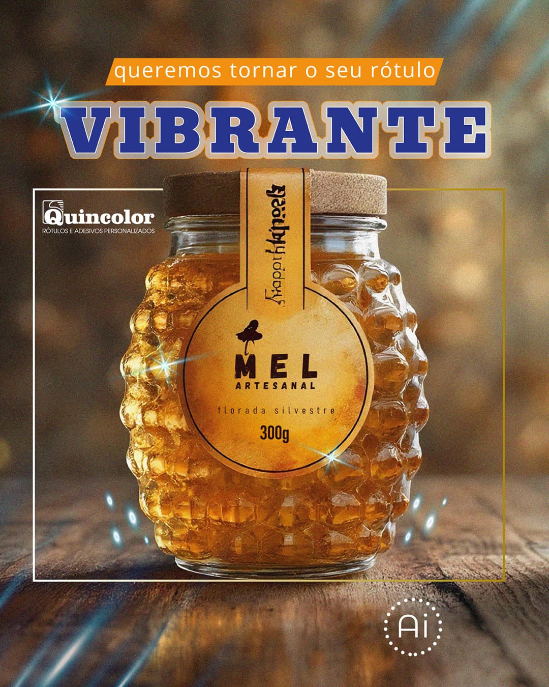 Queremos tornar seu rótulo vibrante